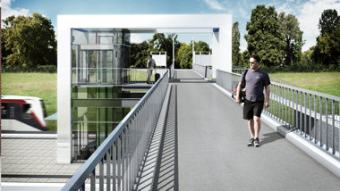 Visualisierung barrierefreier Ausbau der U-Bahnhöfe der Hamburger Hochbahn - Architekt ac hamburg H.-J. Agather